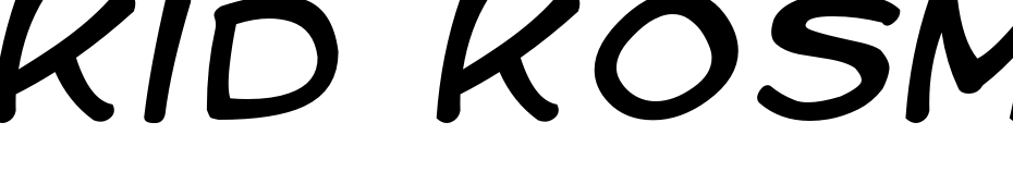 Kid Kosmic Italic Yazı tipi ücretsiz indir